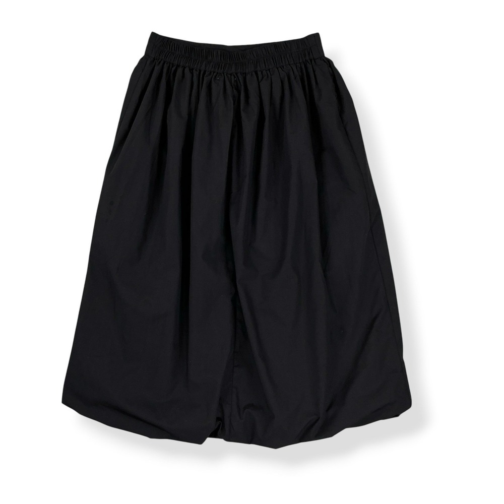 J Gee Skirt Women Medium (28x30) Black Cotton Blend Midi Bubble Hem NWT - Picture 5 of 7